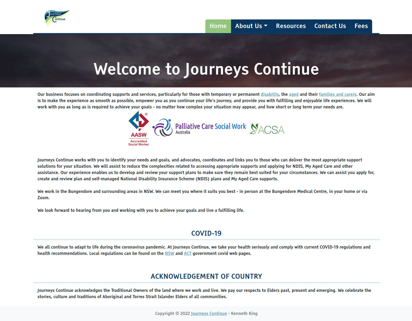 Journeys Continue Website